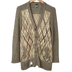 Free People Cardigan Sweater Tan